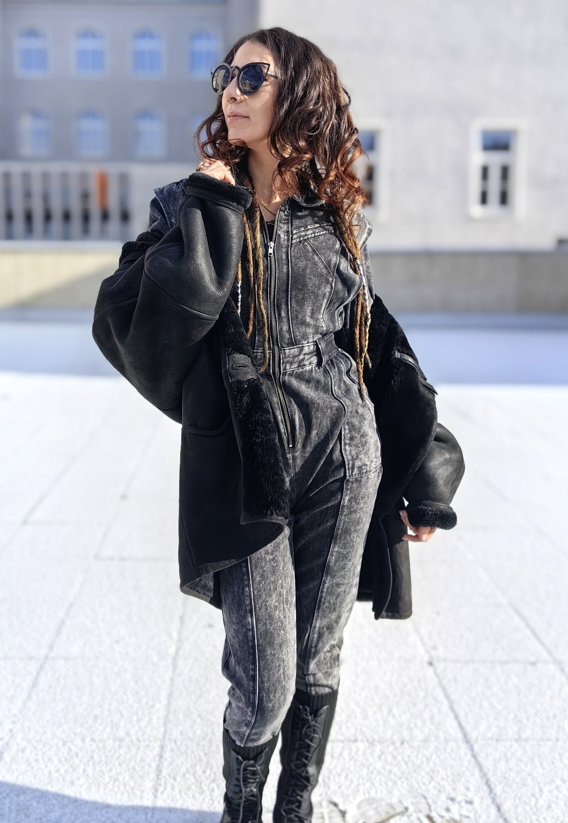 Jeans kombinezon